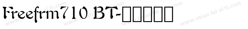 Freefrm710 BT字体转换